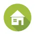 green home icon vector symbol real estate property eco friendly living family housing mortgage sustainable simple white 408572277 1